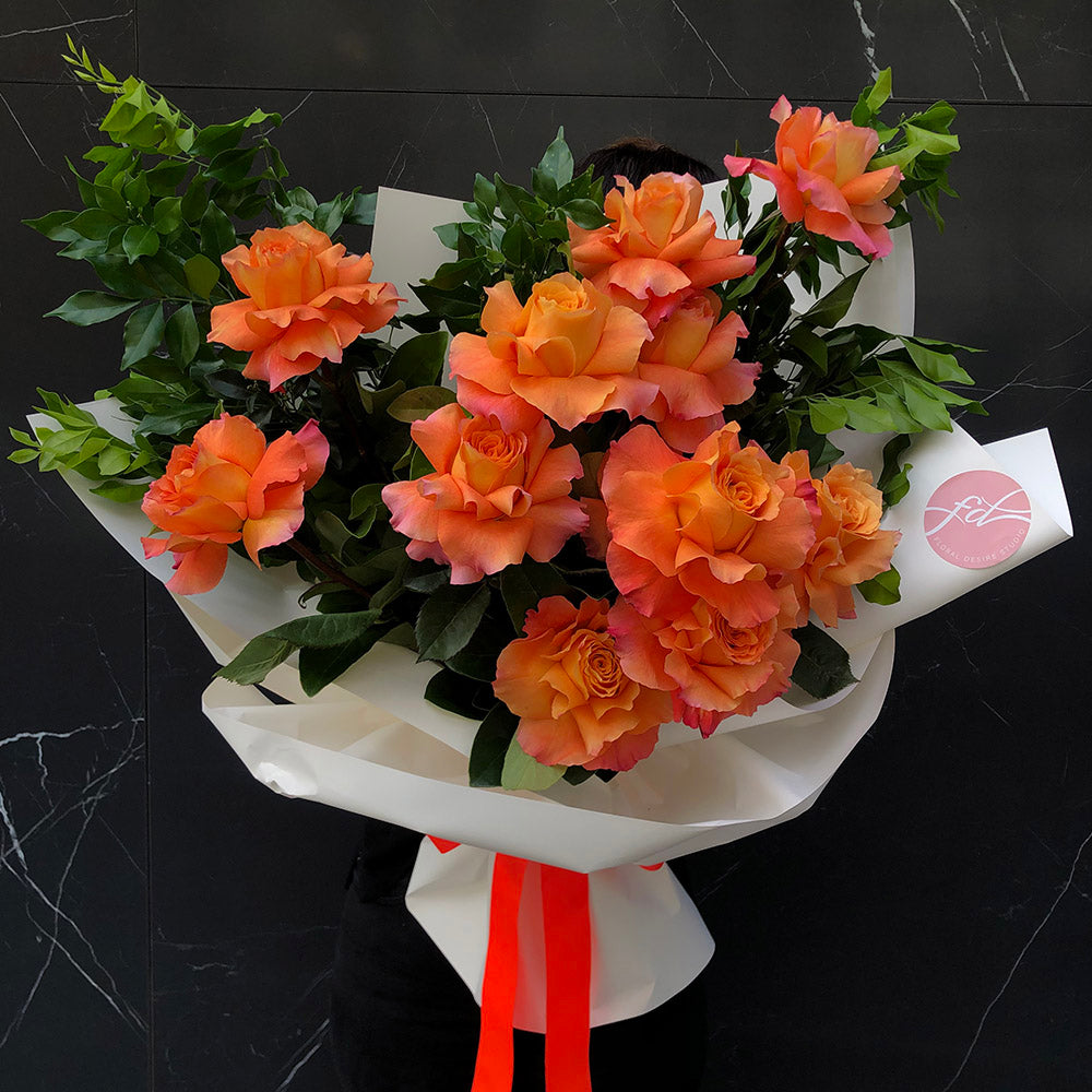 Sweet Peaches Flower Arrangement Floral Desire Studio Sydney Florist Buy Online 