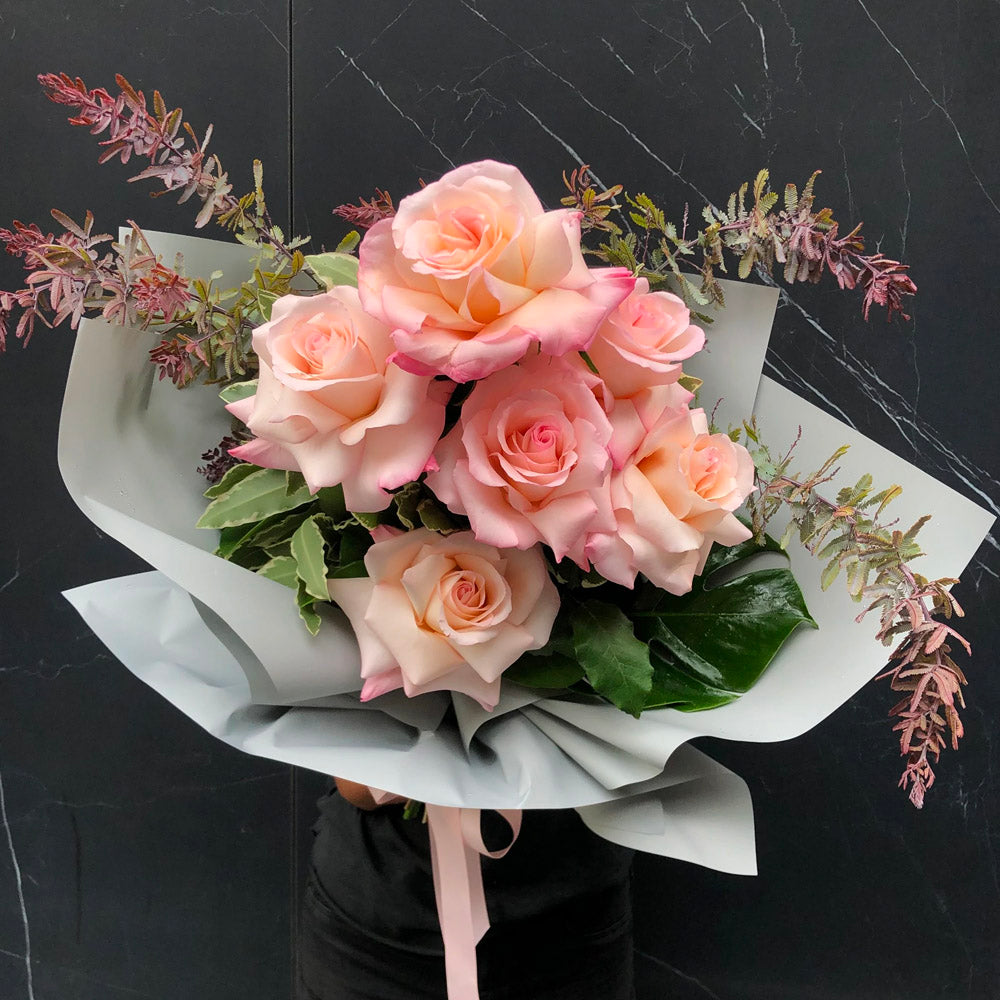 Pastel Love Columbian Rose Bouquet Floral Desire Studio Florist Sydney 