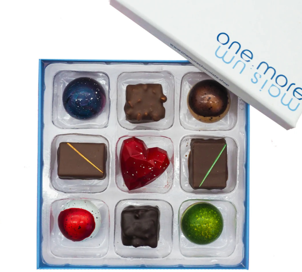 9 pc Handmade Chocolate Truffle Gift Box